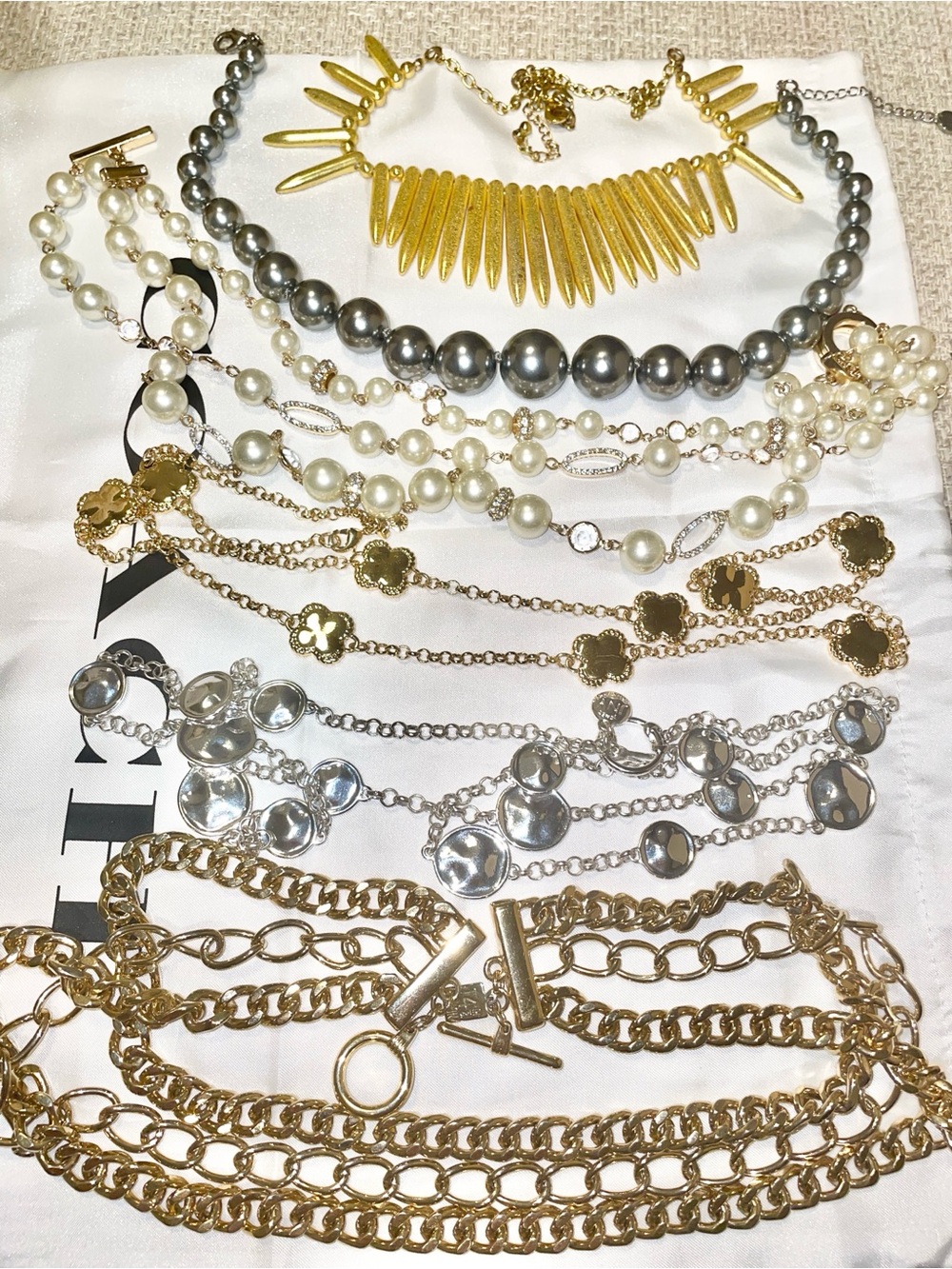 6 Gold and Silver Necklaces